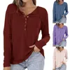 Bouloues aux femmes bouton de couleur unie à manches longues à manches longues Femme Femme chute habillée Casual dames élégantes chemises de haute qualité blusas moda travail