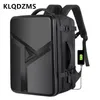 KLQGMMS Student Plecak ABS Hard Shell Waterproof Waterproof Torba na ramię duża pojemność torba laptopa USB Podróż w podróży służbowej 231225