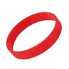 Stron 2x Fashion Silicone Rubber Elasticity Band Band Bangle Red