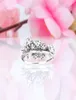 Atacado-buquê anel cz diamante 925 prata esterlina com caixa original para p jóias designer de luxo senhoras anel aniversário gift2545041