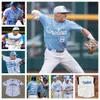 Universidad de Carolina del Norte Béisbol NCAA Jersey Personalizado cualquier nombre cualquier número todo cosido Matthew Matthijs Ben Peterson Kyle Percival Connor Bovair Dylan King