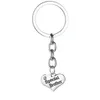 Keychains 12PC Wholesale Fashion Special Brother Heart Jewelry Key Chains Family Gift Friends Charm Keyring Niece Holder