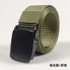 Belts Zinc Alloy Black Automatic Buckle Nylon Outdoor Belt Men's Stepless Adjustable Fashion Canvas Go With Everything