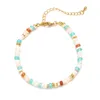 Braccialetti Link perle di pietra naturale per donne uomini abacus agates a catena di braccialette di braccialette di fascino sciolto di gioielli