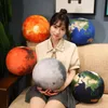 Lifelike Earth Sun Mars Plush Toy Stuffed Planets in the Solar System Soft Doll Pillow Cushion Kids Toys Birthday Gift 231225