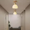 Ceiling Lights Nordic Solid Wood Lamp Aisle Entrance Living Room Decoration Led Lighting Fixtures Hall Bedroom Hallway Bathroom