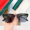 Óculos de sol quadrado tartaruga dourada 1226, óculos de sol masculino, meia armação, óculos sonnenbrille uv400 com box307v