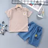 Küçük bebek setleri bebek tişörtleri şort seti çocuk giyim setleri kızlar kızlar giysi yaz tişörtleri ve şort eşofmanları gençlik kıyafetleri 0-8 yıl