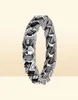 Fongten Gothic Retro Style Brashelets Bracelets из нержавеющей стали череп Franco Link Burb Bracelet для мужчин панк -модные украшения 210324236073