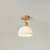 Ceiling Lights Nordic Solid Wood Lamp Aisle Entrance Living Room Decoration Led Lighting Fixtures Hall Bedroom Hallway Bathroom