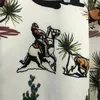 Мужские повседневные рубашки осень винтажные животные при печати рисунок рубашка платье Camisa Masculina Social Italian в британском стиле с длинным рукавом с длинным рукавом