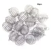 50pcs 2530mm plaqué spirale perle cage charmes pendentifs suspendus lanterne creuse boule ressort pendentif pour femmes et hommes fabrication de bijoux9071775