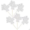 Fiori decorativi ghirlande 6pcs Simation Pine scelte rami falsi per drop drop drop home giardino feste