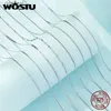 ビーズネックレスWostu 925スターリングシルバーメッキゴールドシンプルな基本クラスプチェーンネックレス