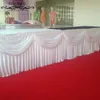 10ft20ft comprimento pano de mesa saia com colorido swag drape tecido de seda gelo contornando festa de casamento decoração de eventos 231225