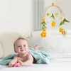Zabawka grzechotka dla niemowląt 0-12 miesięcy drewniany telefon na łóżku Born Music Box Bell Bell Hanging Toys Uchwyt Wspornik niemowlę