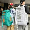 Street Style Large Capaci Backpack Woman Men's Ins Trendy Cool Skateboard Ski All Matching Multi pockets Waterproof Bag 231225