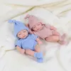 Yeni Silikon Geri Dönüşümlü Bebek 20cm Bebek Geri Dönüşümlü Oyuncak Su Geçirmez Vinil Bebek Bebek Sevimli Mini Geri Dönüşümlü Bebek Bebek Kız Doğum Gift