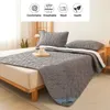 Surmatelas imperméable avec bande élastique, couvre-lit de protection matelassé, housse d'hiver pour lit simple et double, 140160 231225