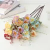 Decorative Flowers Simulated Foam Flower Pink Butterfly El Home Decoration Artificial Plants Fake Azalea