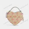 Borse a tracolla di moda da donna a forma di cuore di design Borsa a tracolla in ciliegia in pelle premium Pochette di lusso classiche in vera pelle