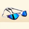 COPOZZ professionnel placage étanche clair Double antibuée lunettes de natation AntiUV hommes lunettes pour femme natation s avec étui 2207064896865