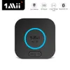 الموصلات 1MII B06Plus Bluetooth Audio Atteiver APTX LL 3D Long Range Dual Link 3.5mm Aux Bluetooth Adapter for Car Homephone Home Stereo