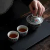 مجموعات الشايات الزرقاء والأبيض الفاوانيا شاي مجموعة كاملة Zen Ceremony Teapot Cup Bowl Bowl Drinkware Excalsions Craft Hights