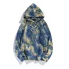 Autumn Tie Dye Men's Hoodies Colorful Fashion Loose Hooded Tops Streetwear Hip Hop Male Winter Clothes 2xle Size M 4XL 231225