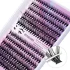 Zestaw DIY 240PCS Poszczególne rzęsy Klaster BQ D Curl rzęs Zestaw zestawu rzęs Klastry rzęs z uszczelnieniem wiązania i narzędziem aplikatorem 487