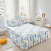 Bloembed rok kussensloop cover daisy love paar dubbele 2 kamer bruiloft cadeau Koreaanse sprei -sprei matras decor colchas para cama 231222