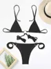 Zestaw bikini zrtak bikini seksowny trójkąt Dostosuj stroje kąpielowe Kobiet kąpielowy Kąwicz