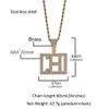 Custom Letters Name Pendants Necklaces for Men Hip Hop 3A CZ Stone Bling Iced Out Rapper Jewelry Drop 231225