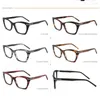 Lunettes de soleil Frames de style acétate de style japonais pour hommes Fashion Cat Cat Eyeglass Femmes Myopie Précrition