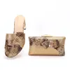 Slippers Italian Design Imitation Snake Women's Fashion Summer 38 To 43 Size Bag For Wedding Party Travel Can Be Wholesale Gold