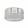 Choucong Victoria Wieck Bijoux de luxe 925 Sterling Silver Star Pave White Sapphire CZ Diamond Eternity Women Wedding Bridal Ring 318i