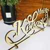 Party Supplies Custom Wedding Table Sign Personalized Rustic Wood With Last Name Decor Mr And Mrs