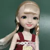 Śliczna 30 -cm Princess Doll uśmiechnięta twarz BJD Doll Girl Gift Toy 231225