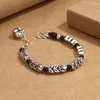 Strand Hip Hop Hop Hop fatto a mano intrecciato a mano Braccialetti da uomo e da donna Creatività personalizzata monete di rame Ingua all'ingrosso