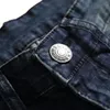 Jeans da uomo Pantaloni casual sportivi a figura intera in denim da uomo Fitness Bodybuilding Tasca Streetwear per Ropa De Hombre traspirante