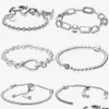 Bedelarmbanden nieuwe 100% authentieke 925 sier armband voor dames topkwaliteit luxe ontwerp sieraden kralen bedel armbanden passen pandora282rr