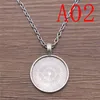 Pendant Necklaces Fit Round 25Mm Silver Color Base Setting Necklace Accessories For You