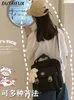 School Bags 2024 Combination Transparent Three-Purpose Bag Female Student Backpack Schoolbag Crossbody Cute Doll Shoulder Girls