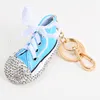 Designer Mini Canvas Diamant Sneaker Schlüsselanhänger Herren Damen Kinder Schlüsselanhänger Geschenk Schuh Schlüsselanhänger Clutch Kette Basketballschuh Schlüsselanhänger