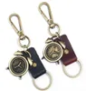 Keychains Fashion Vintage Car Key Chain Alloy Alarm Clock Pendants Leather Bag Accessory Keyring Keychain Hiphop Retro Unisex Jewe3348306