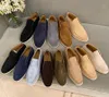 LP Open Walk Suede Sneaker Shoes Women leather shoes Mens high top slip on Casual Walking Flats classic ankle boot Luxury Designer Dress factory footwear size 35-46 bag