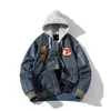 Бейсбольная куртка с вышивкой тигра, мужская съемная вязаная шапка, куртки-бомберы, мужские летные пальто Sukajan, весна-осень 2023 231225