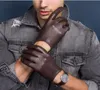 Men039s тонкие перчатки из натуральной кожи мужские дышащие мягкие модные классические осенние перчатки из козьей кожи без подкладки с сенсорным экраном5541759
