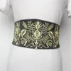 Broderie de mode féminine Satin élastique Cummerbunds Corons de robe féminin ceintures de ceinture décoration large ceinture R1590290S
