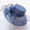 Berets Sun Hat Elegant Wide Brim Cap Fashion Women 2023 Est Summer Hoilday Lady Flower Wedding Tea Party Travel